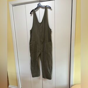 Olive Green Utility Jumpsuit Overalls XL by We the Free